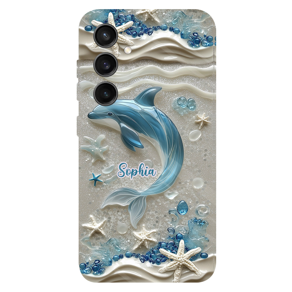 Love Dophins - Personalized Dolphin Full Print Phone Case