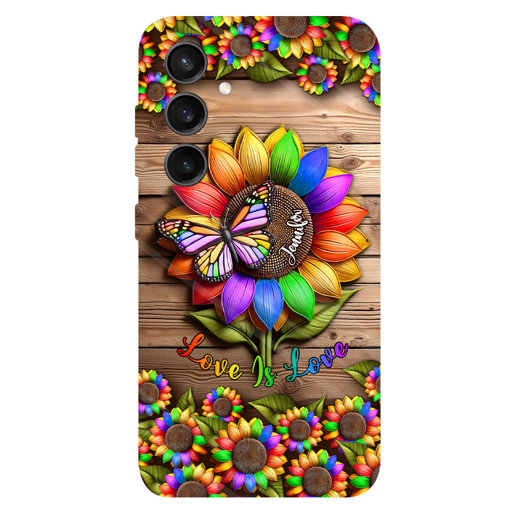 Love Is Love - Personalized LGBT Support Full Print Phone Case