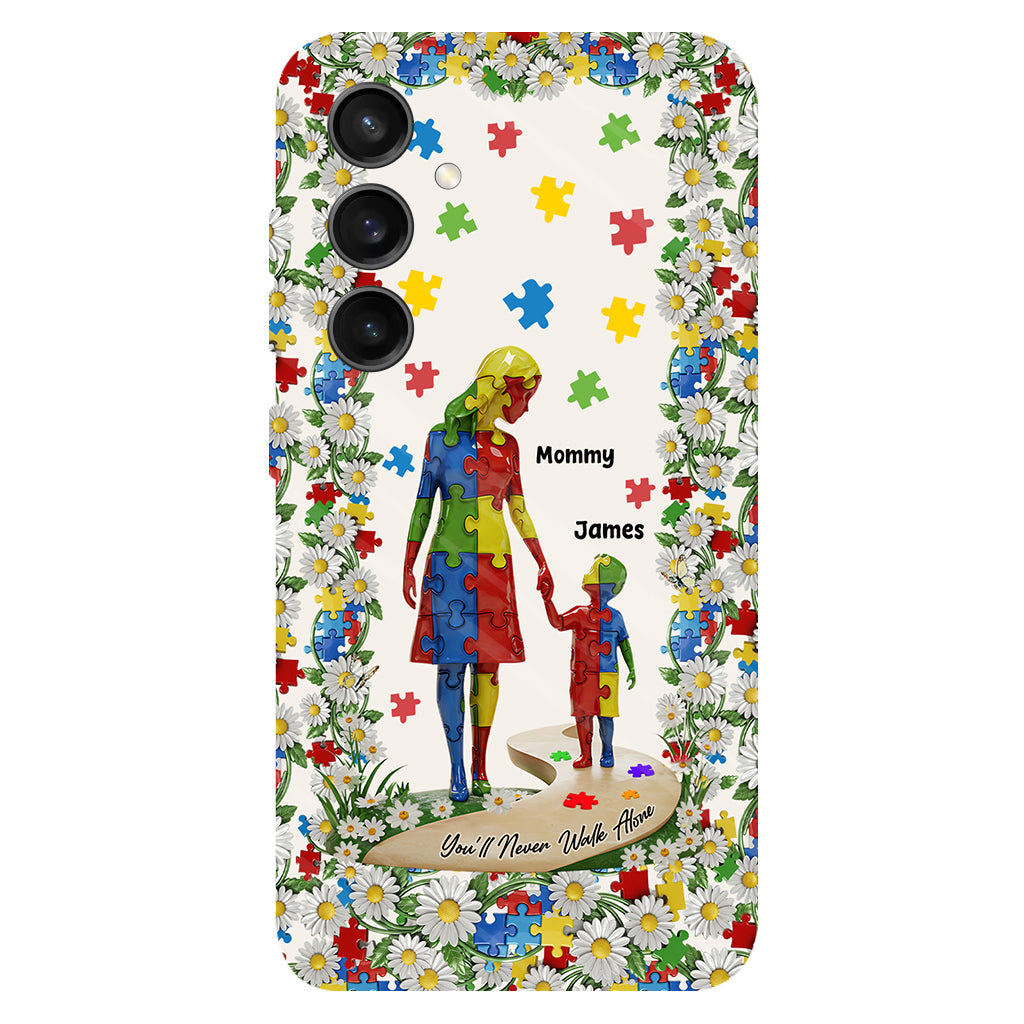 You'll Never Walk Alone - Personalized Autism Awareness Full Print Phone Case