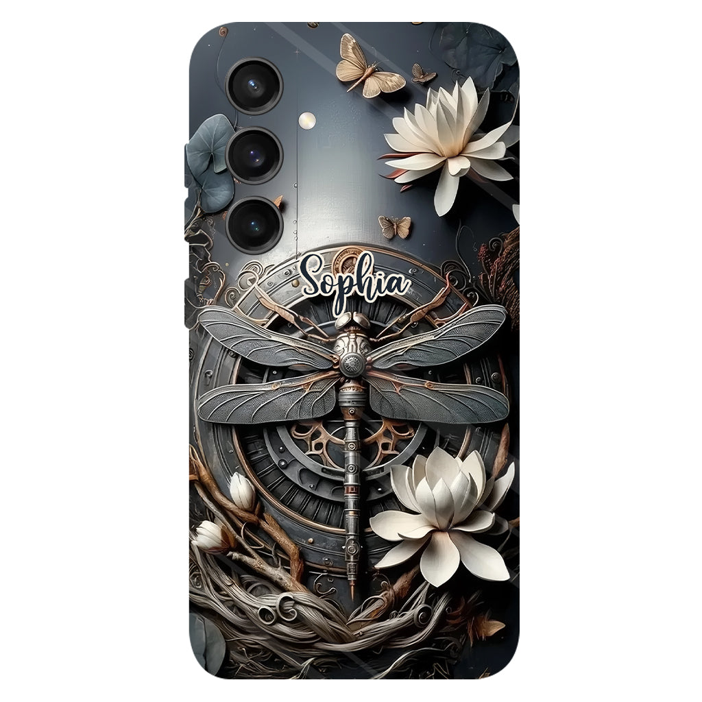 Black Dragonfly - Personalized Dragonfly Full Print Phone Case