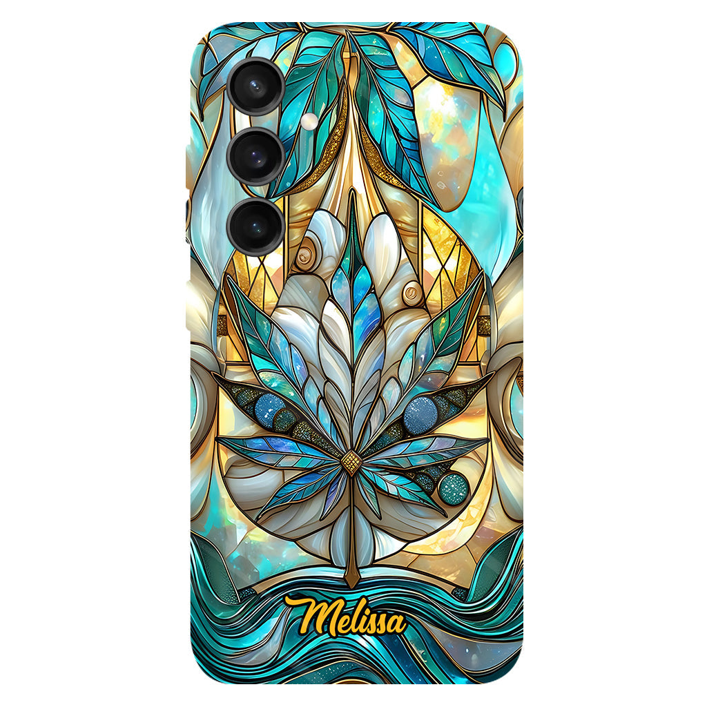 Stunning Leaf - Personalized Weed Full Print Phone Case