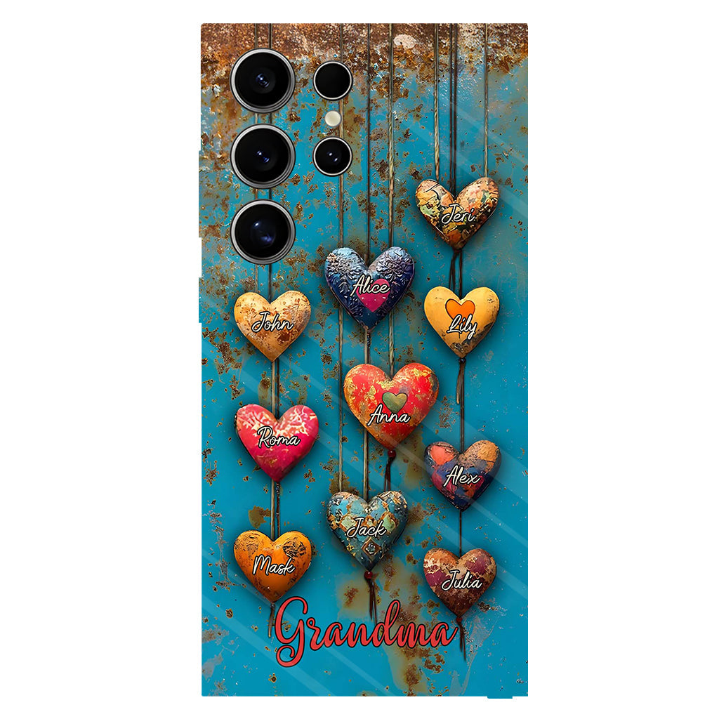 Grandma's Mom's Sweethearts - Personalized Grandma Full Print Phone Case