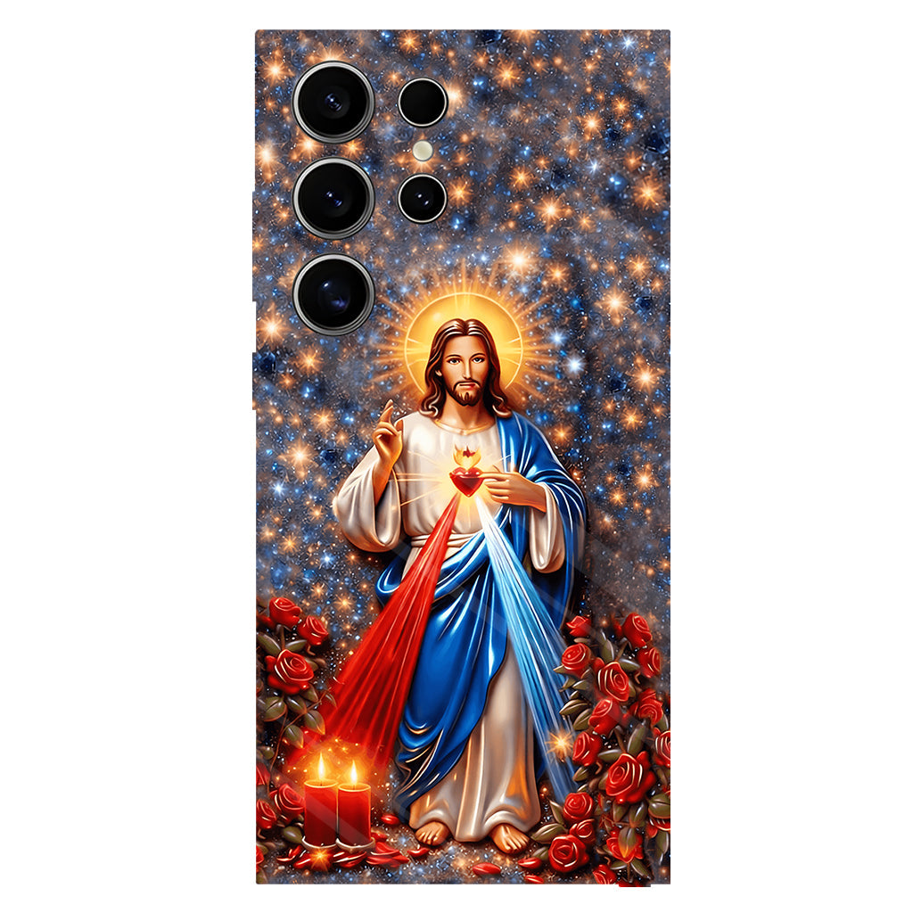 Sacred Heart of Jesus - Personalized Christian Full Print Phone Case