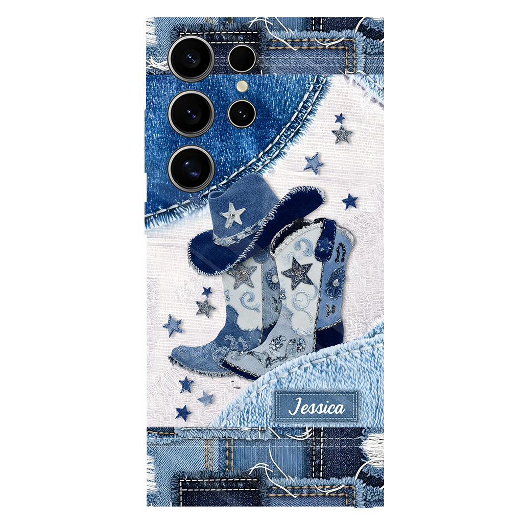 Cowgirl Boots - Personalized Cowgirl Full Print Phone Case