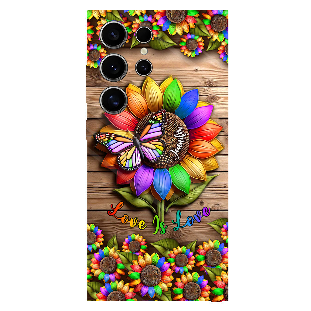 Love Is Love - Personalized LGBT Support Full Print Phone Case