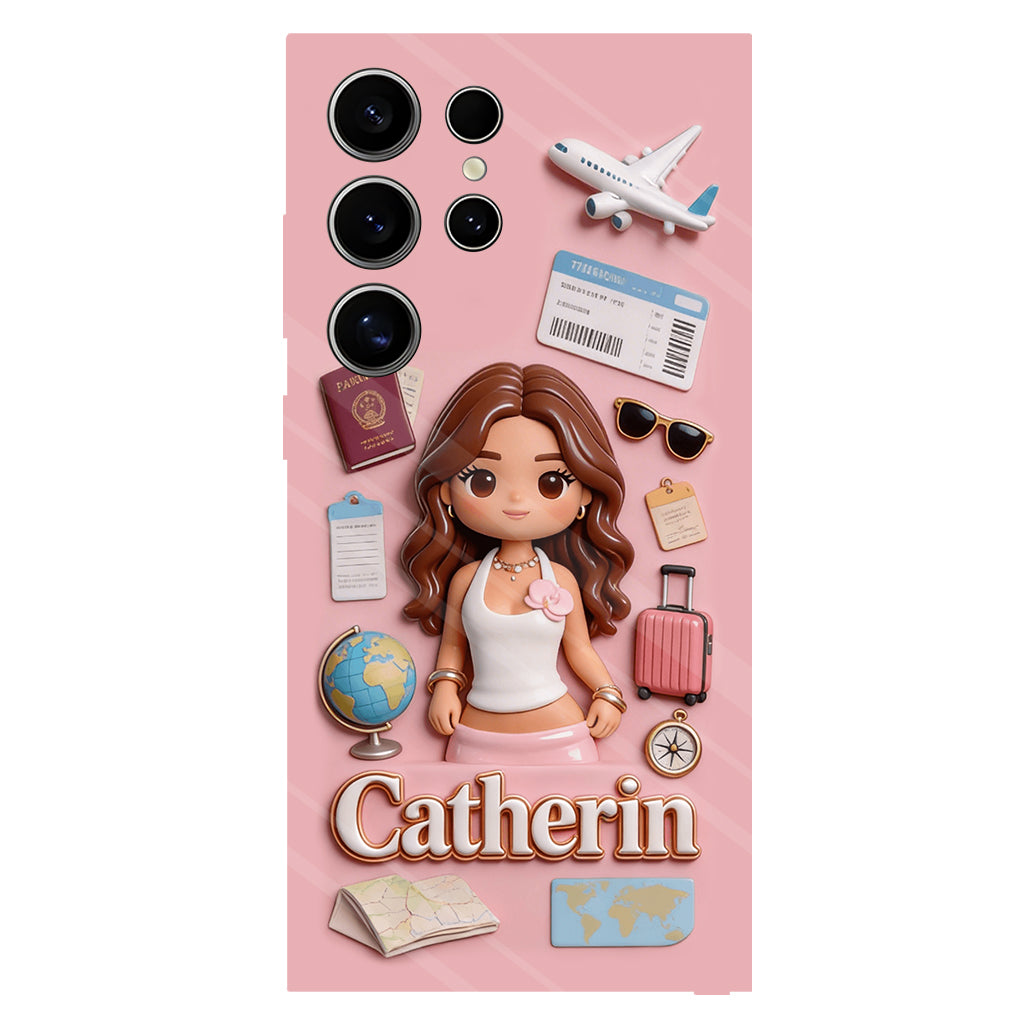 Traveling Lover - Personalized Travelling Full Print Phone Case