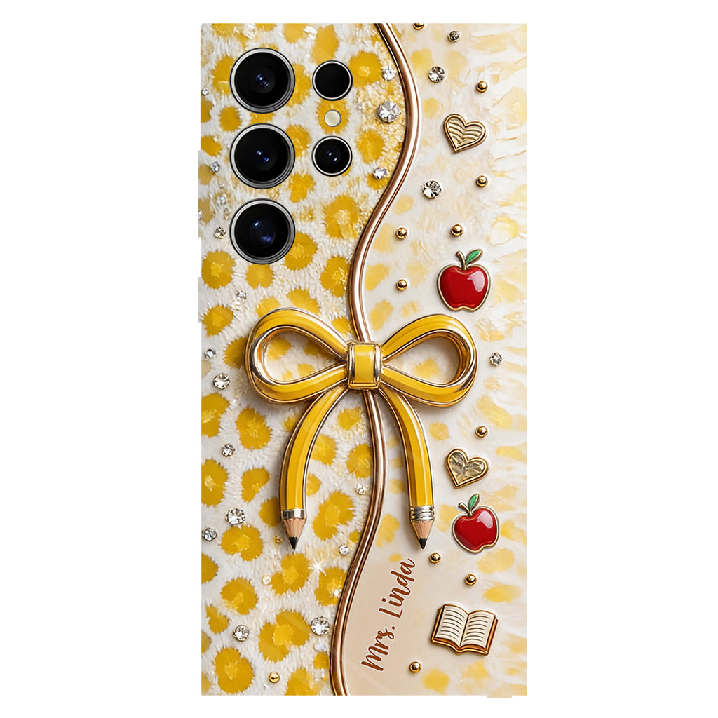 Back To School - Personalized Teacher Full Print Phone Case