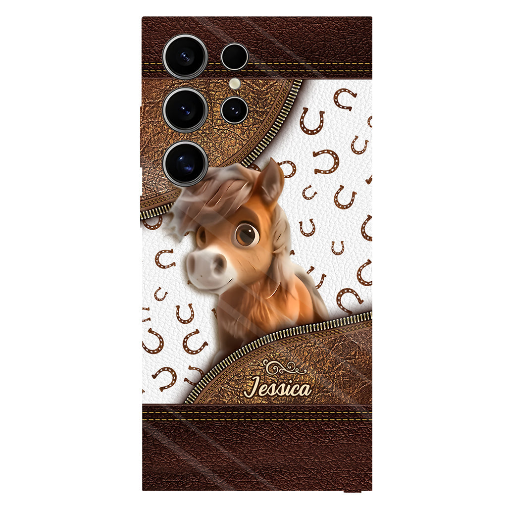 Cute Horse - Personalized Horse Full Print Phone Case