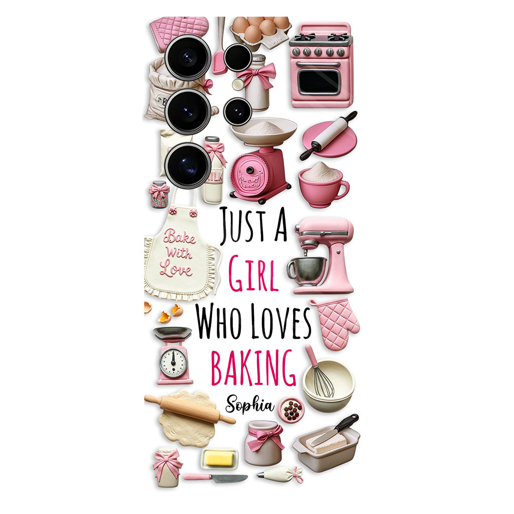 Just A Girl Who Loves Baking - Personalized Baking Full Print Phone Case