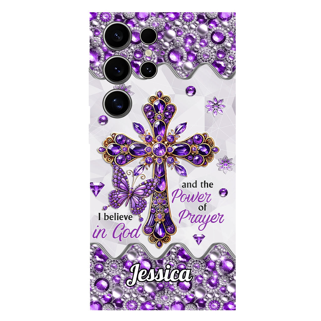 I Believe In God - Personalized Christian Full Print Phone Case