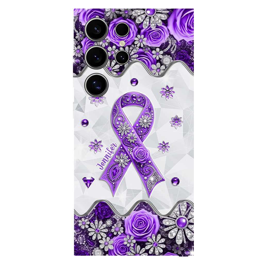 Cancer Awareness - Personalized Pancreatic Cancer Awareness Full Print Phone Case