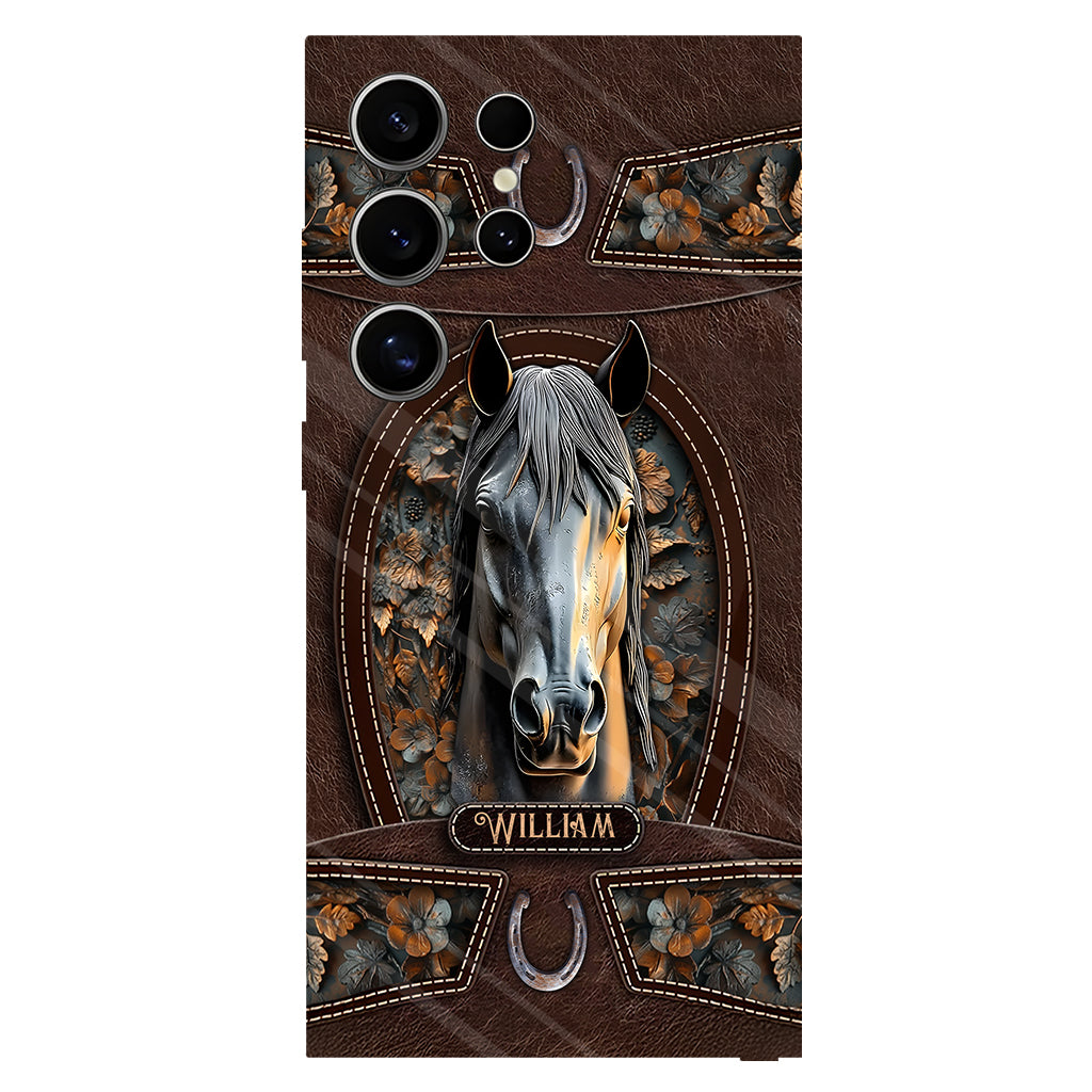 Love Horse - Personalized Horse Full Print Phone Case