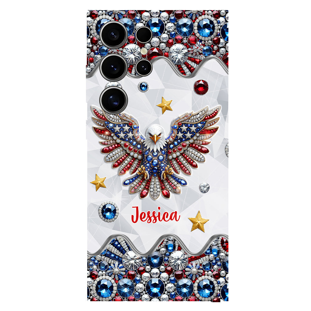 Patriotic Eagle - Personalized Bald Eagle Full Print Phone Case