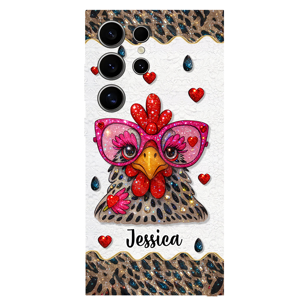 Crazy Chicken Lady - Personalized Chicken Full Print Phone Case