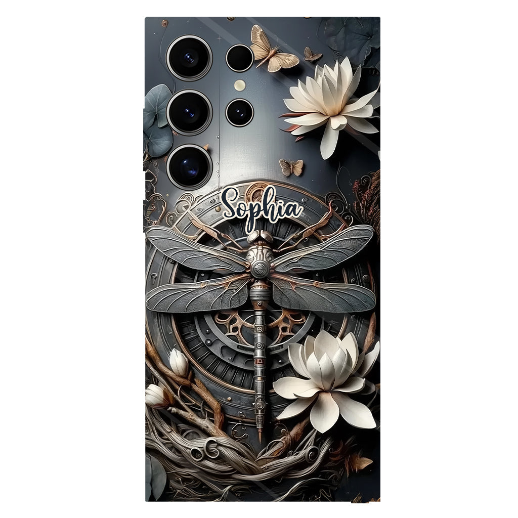Black Dragonfly - Personalized Dragonfly Full Print Phone Case