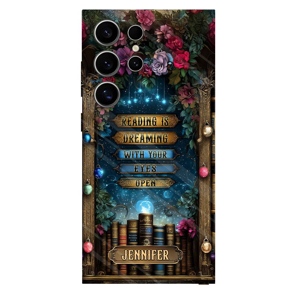 Reading is Dreaming - Personalized Book Full Print Phone Case