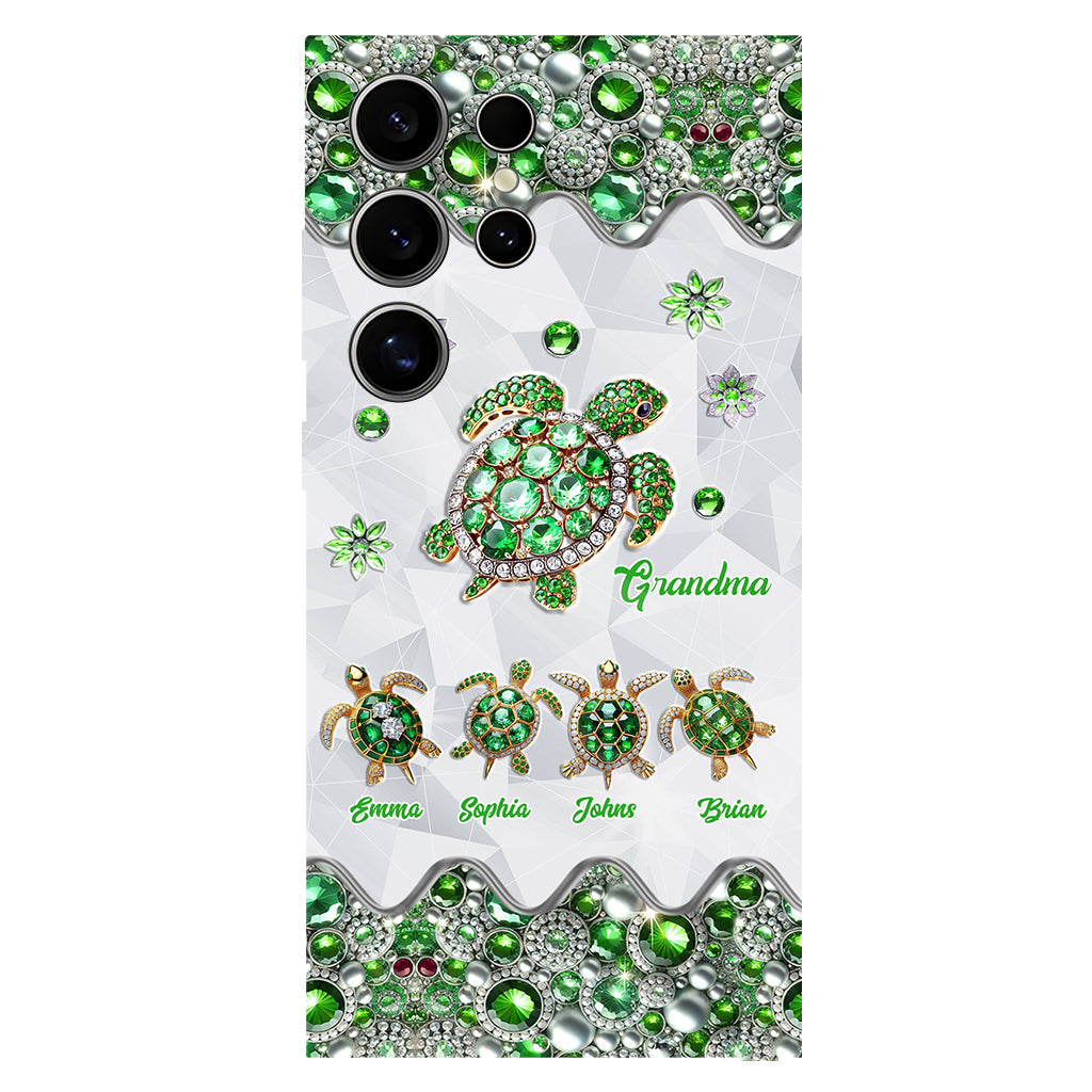 Grandma Of Little Turtles - Personalized Grandma Full Print Phone Case