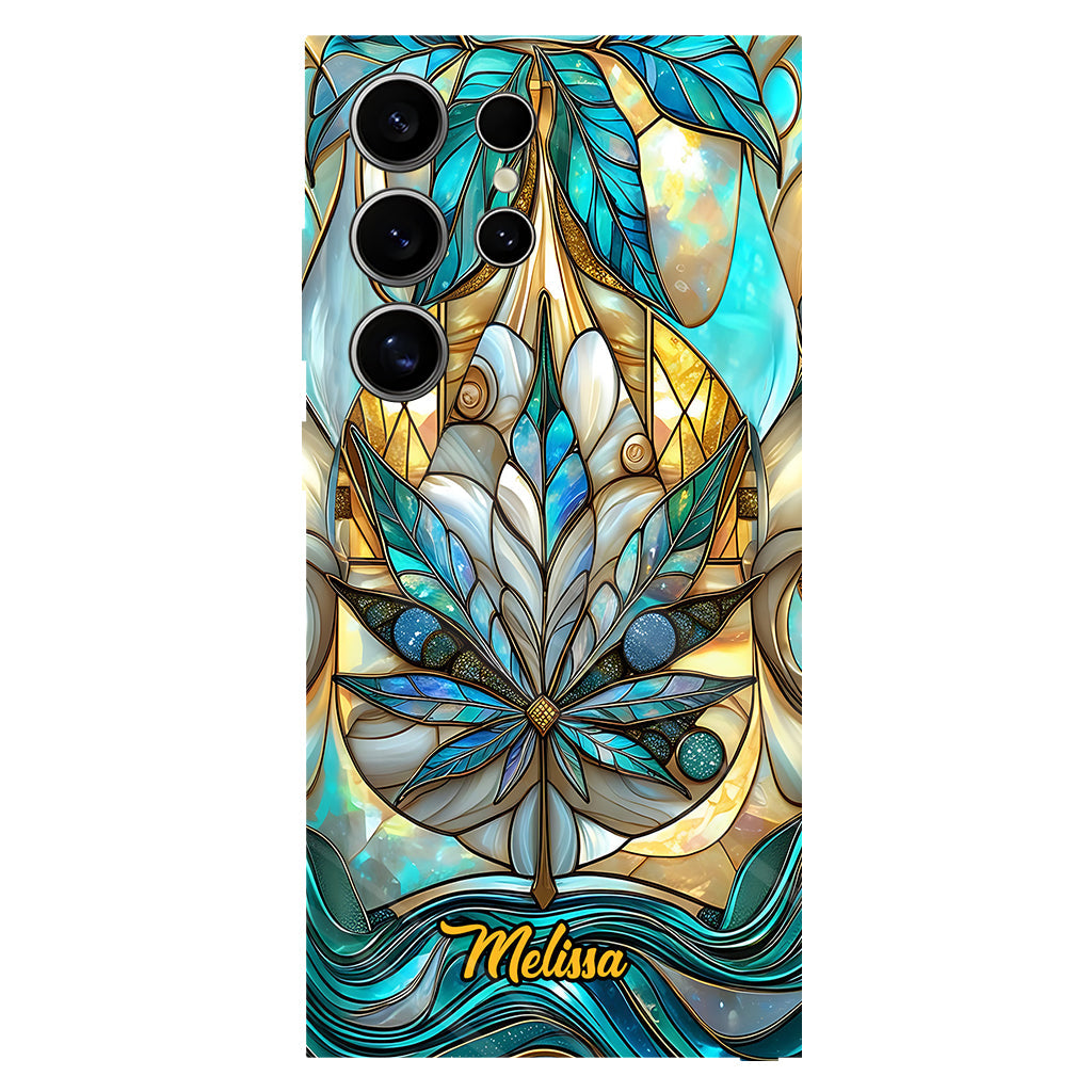 Stunning Leaf - Personalized Weed Full Print Phone Case