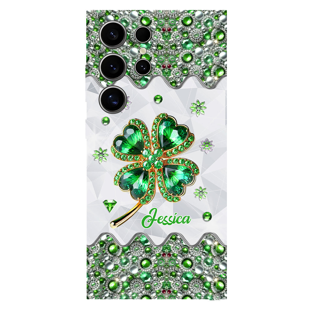 Lucky Four-Leaf Clover - Personalized Saint Patrick's Day Full Print Phone Case
