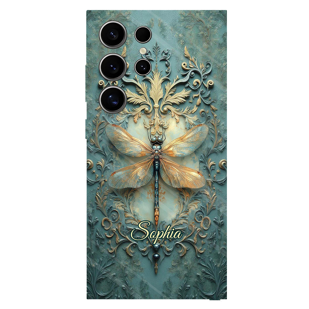 Stunning Dragonfly - Personalized Dragonfly Full Print Phone Case