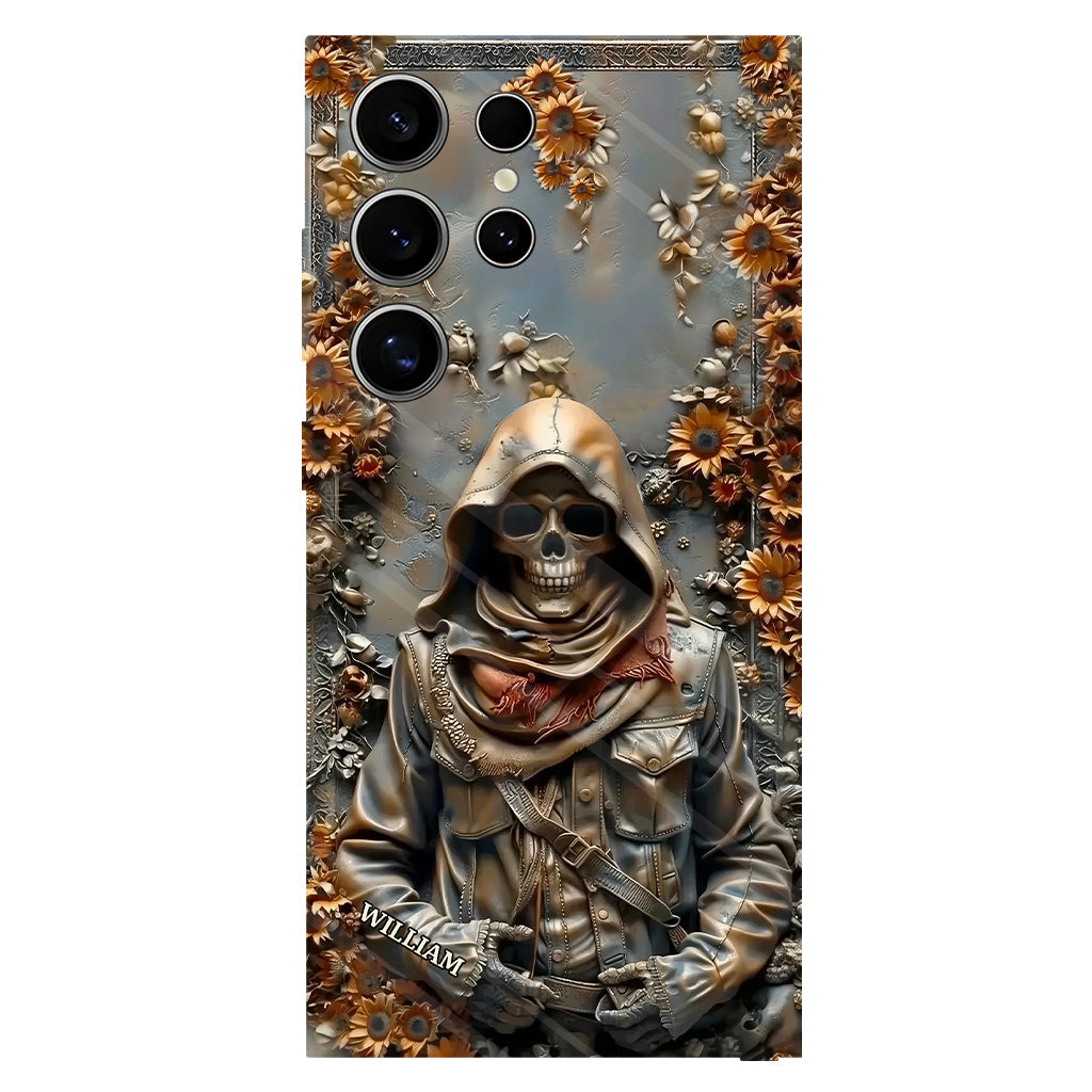 Vintage Skull - Personalized Skull Full Print Phone Case