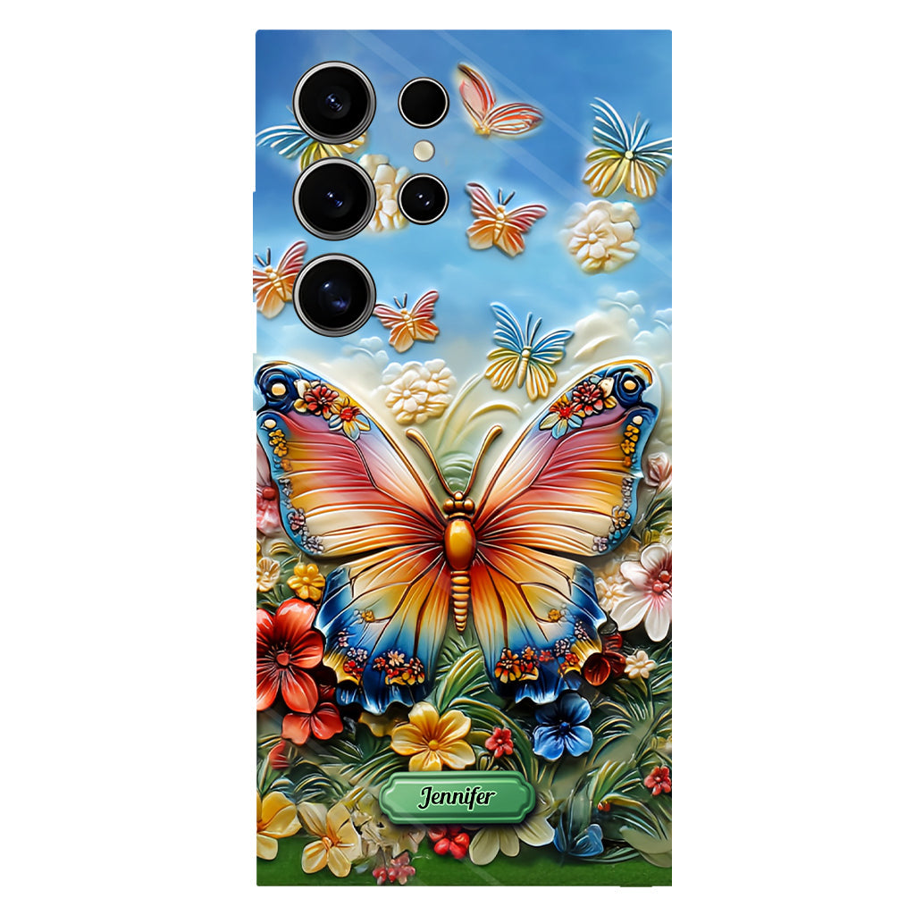 Beautiful Butterfly Bee Dragonfly Hummingbird - Personalized Butterfly Full Print Phone Case