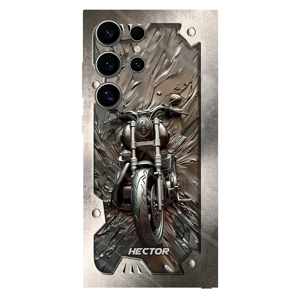 Vintage Motorcycle - Personalized Biker Full Print Phone Case