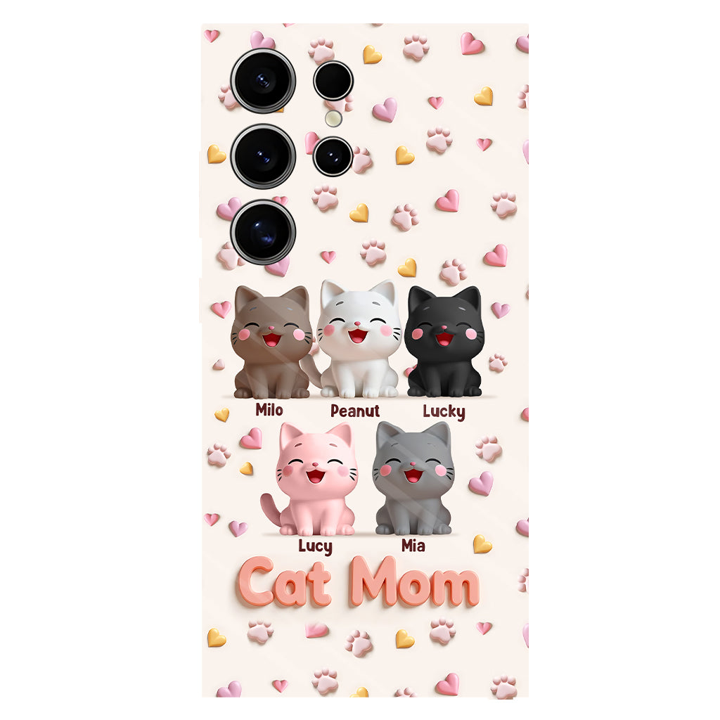 Cat Mom - Personalized Cat Full Print Phone Case