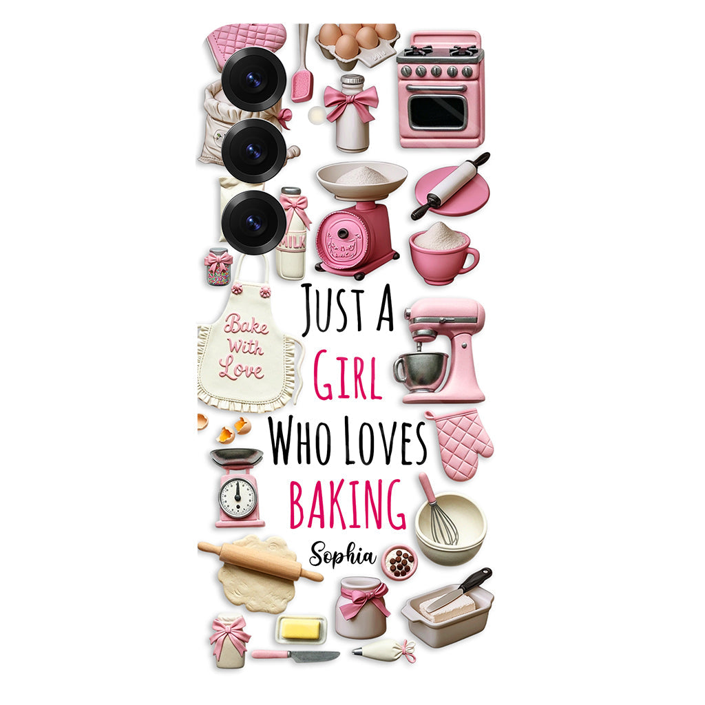 Just A Girl Who Loves Baking - Personalized Baking Full Print Phone Case