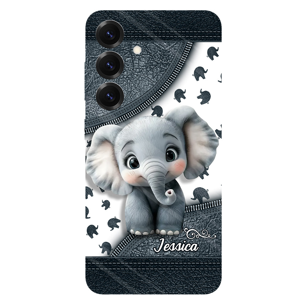 Cute Baby Elephant - Personalized Elephant Full Print Phone Case