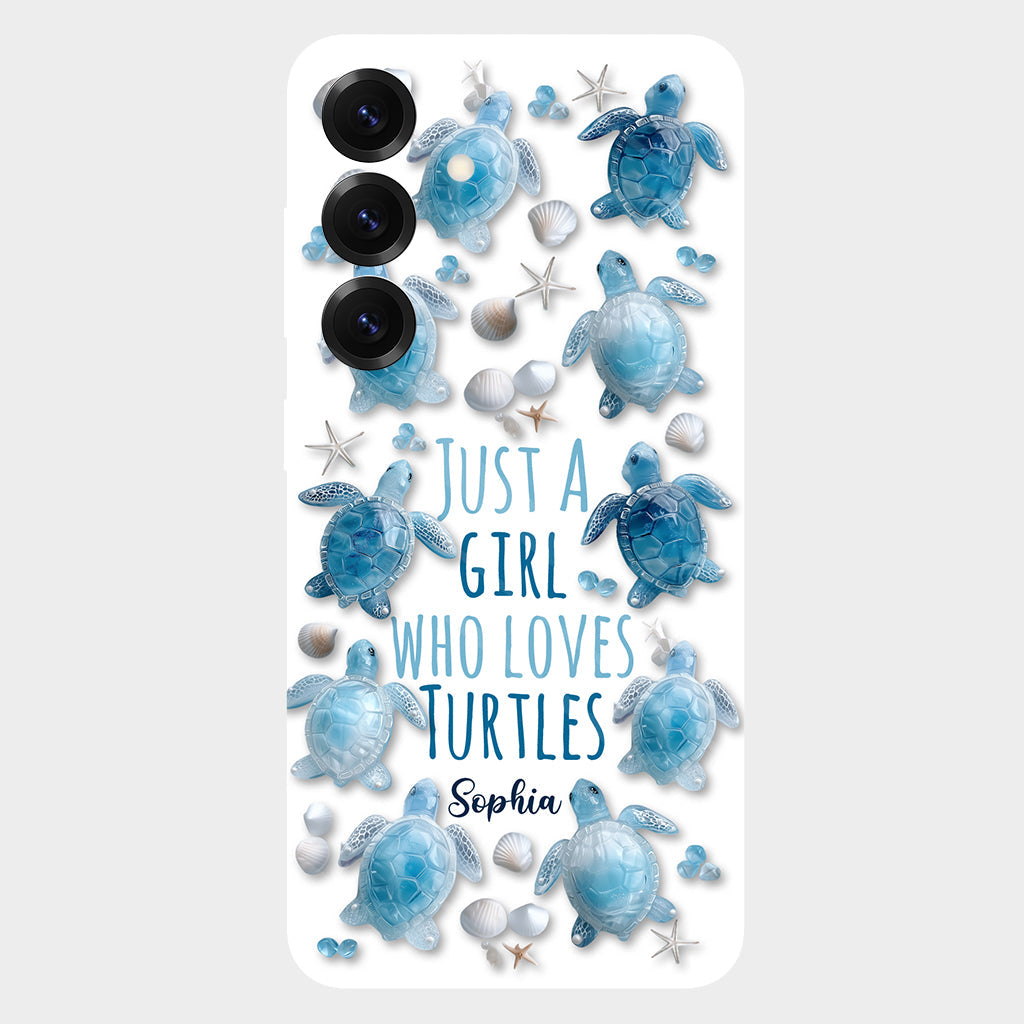 Just A Girl Who Loves Turtles - Personalized Turtle Full Print Phone Case