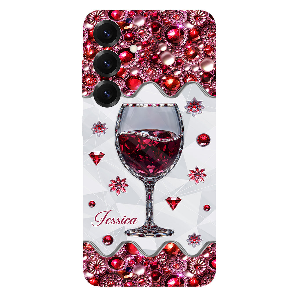 Just A Girl Who Loves Wine - Personalized Wine Full Print Phone Case