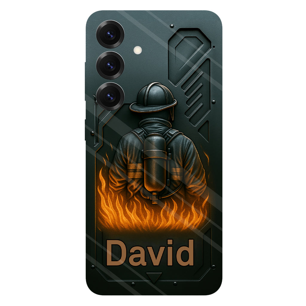 The Strone One - Personalized Firefighter Full Print Phone Case