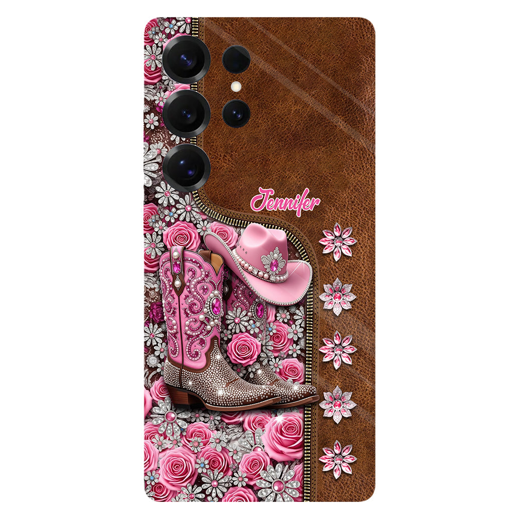 Beautiful Cowgirl Boots - Personalized Cowgirl Full Print Phone Case