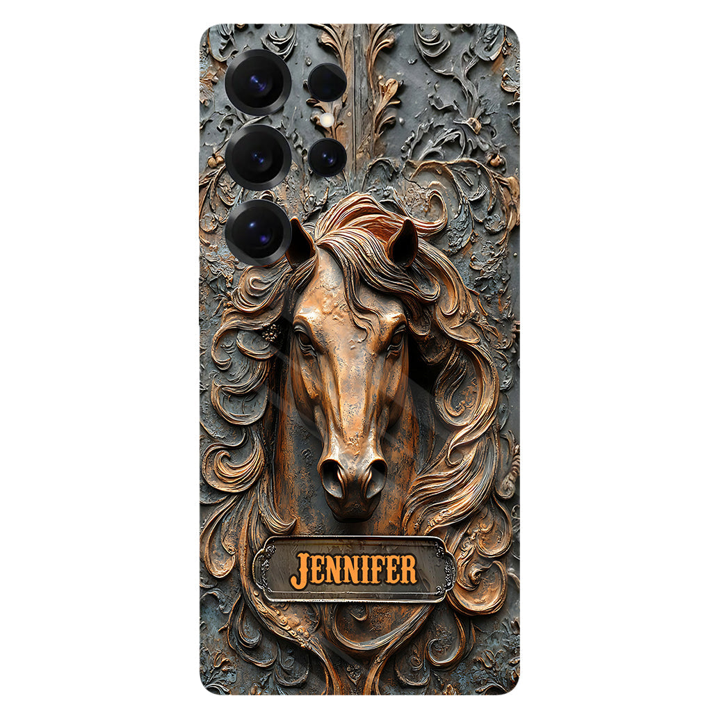 Love Horses - Personalized Horse Full Print Phone Case