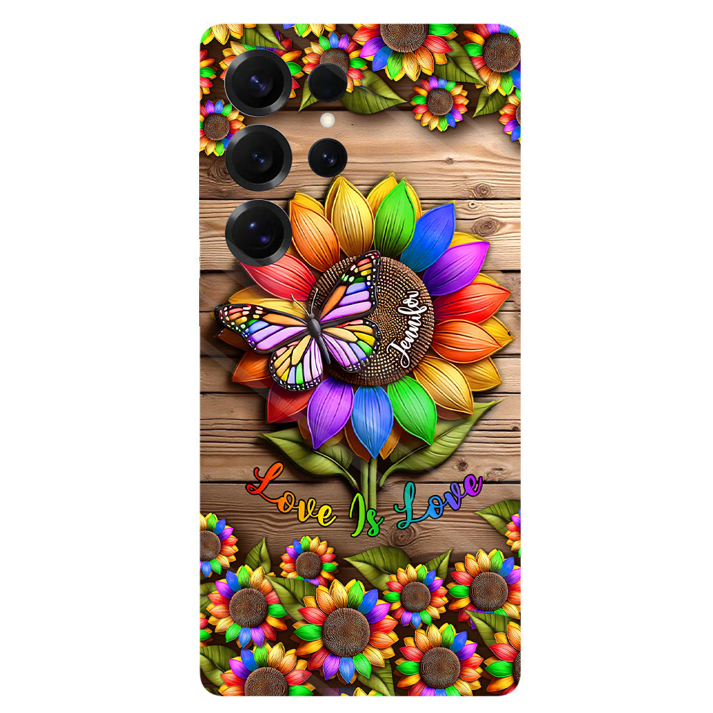 Love Is Love - Personalized LGBT Support Full Print Phone Case