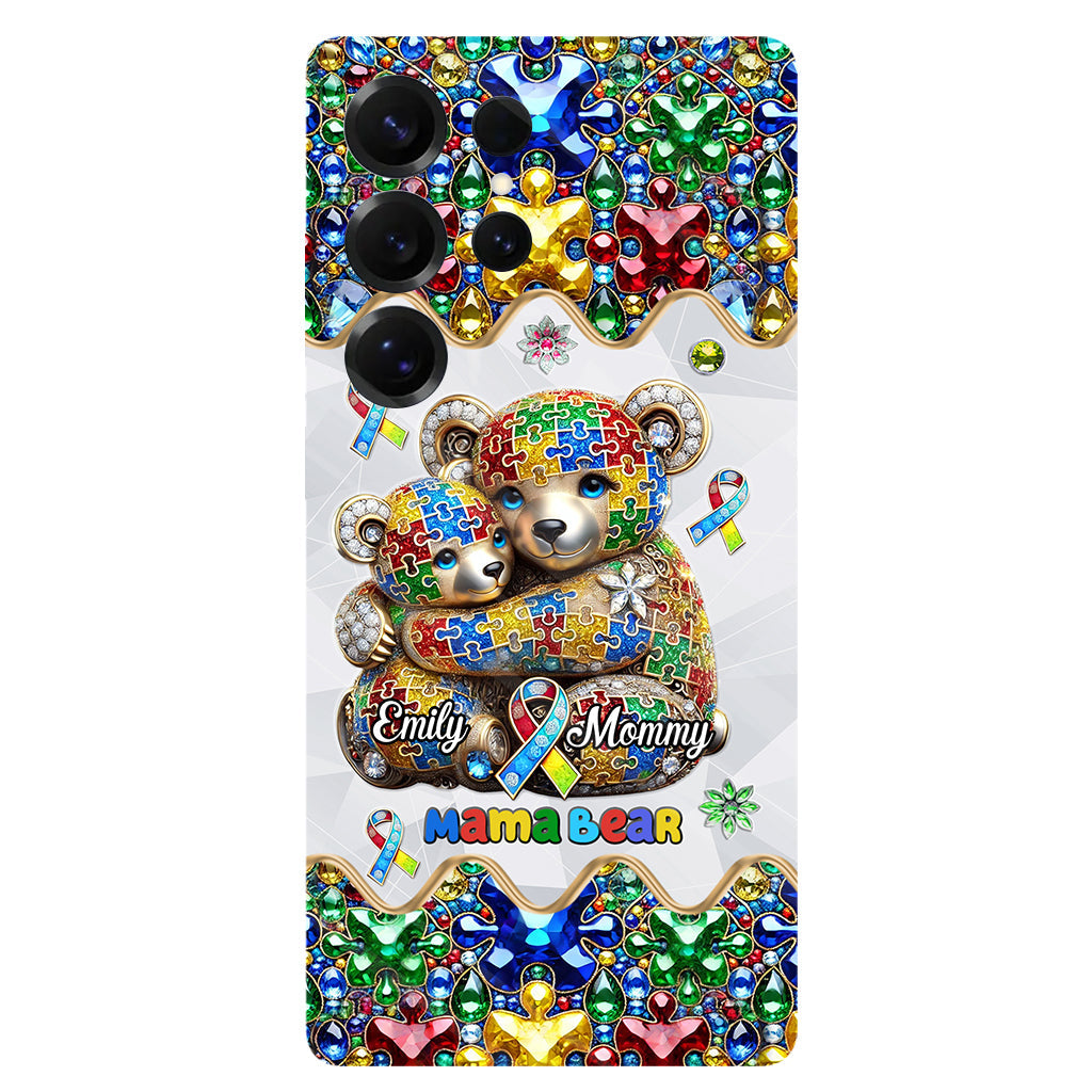 Mama Bear - Personalized Autism Awareness Full Print Phone Case