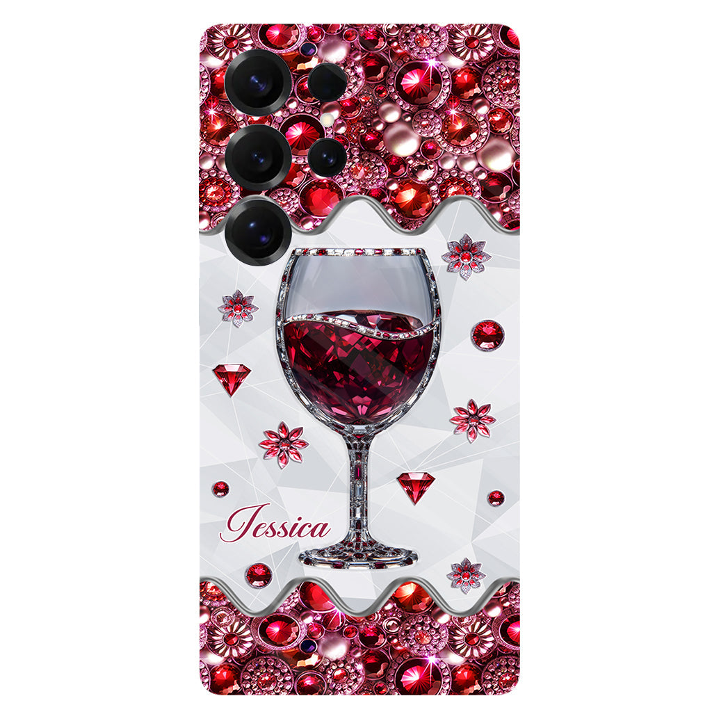 Just A Girl Who Loves Wine - Personalized Wine Full Print Phone Case