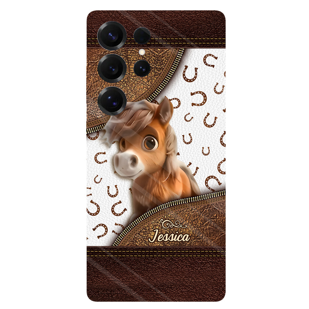 Cute Horse - Personalized Horse Full Print Phone Case