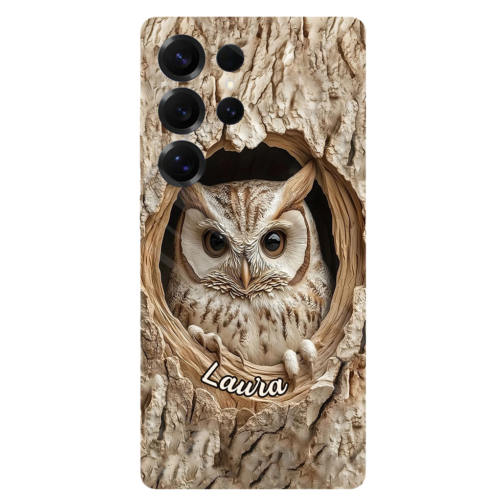 Hollow Watcher - Personalized Owl Full Print Phone Case