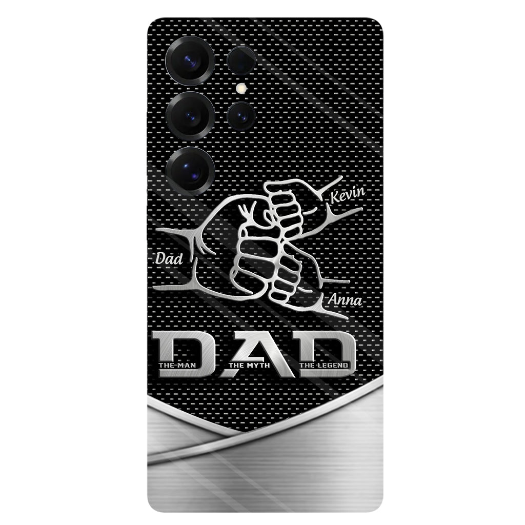 Dad The Man The Myth The Legend First Bump - Christmas Gift for Dad - Personalized Father Full Print Phone Case
