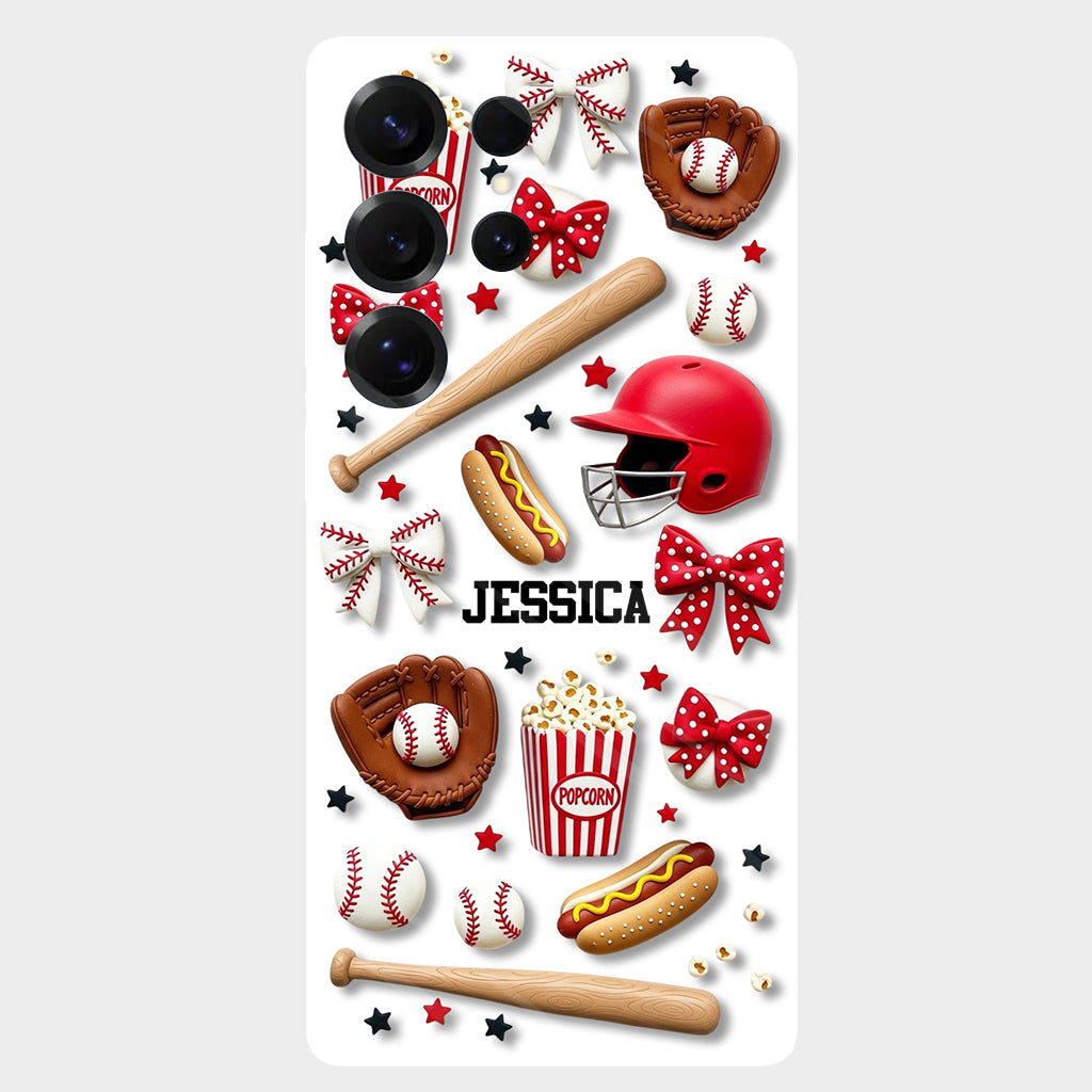 Love Baseball - Personalized Baseball Full Print Phone Case