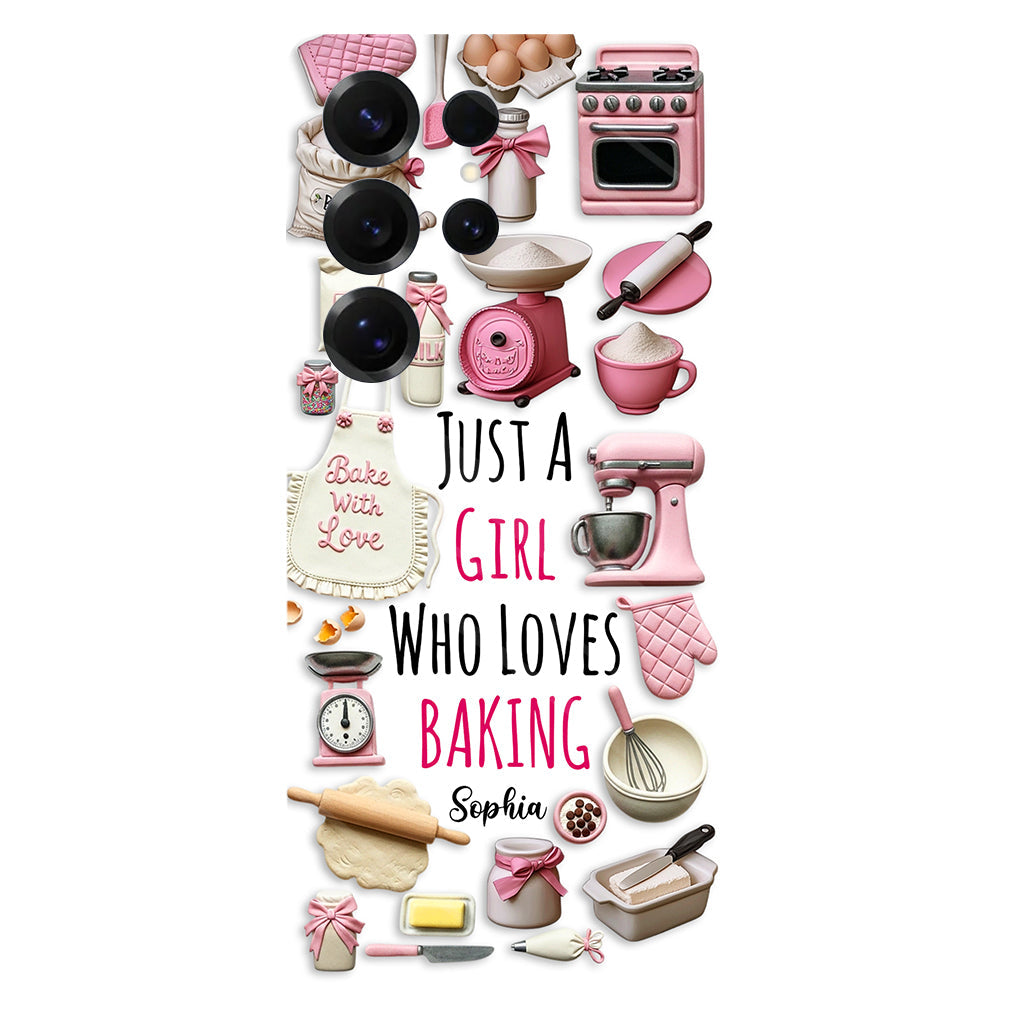 Just A Girl Who Loves Baking - Personalized Baking Full Print Phone Case