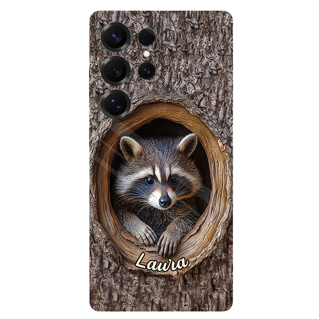 Adorable Raccoon - Personalized Raccoon Full Print Phone Case