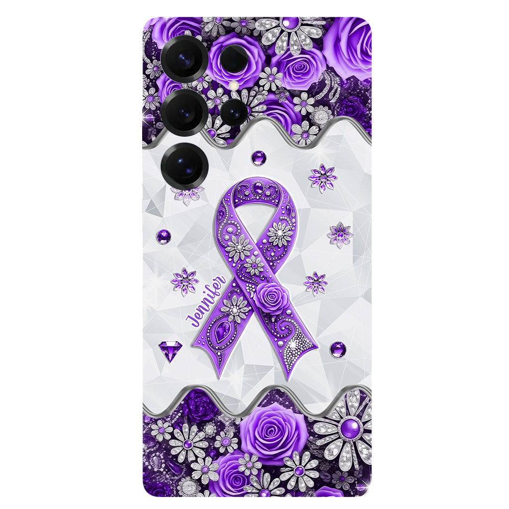 Cancer Awareness - Personalized Pancreatic Cancer Awareness Full Print Phone Case