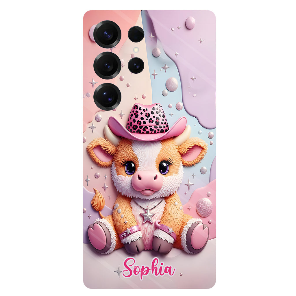 Adorable Highland Cow - Personalized Highland Cow Full Print Phone Case