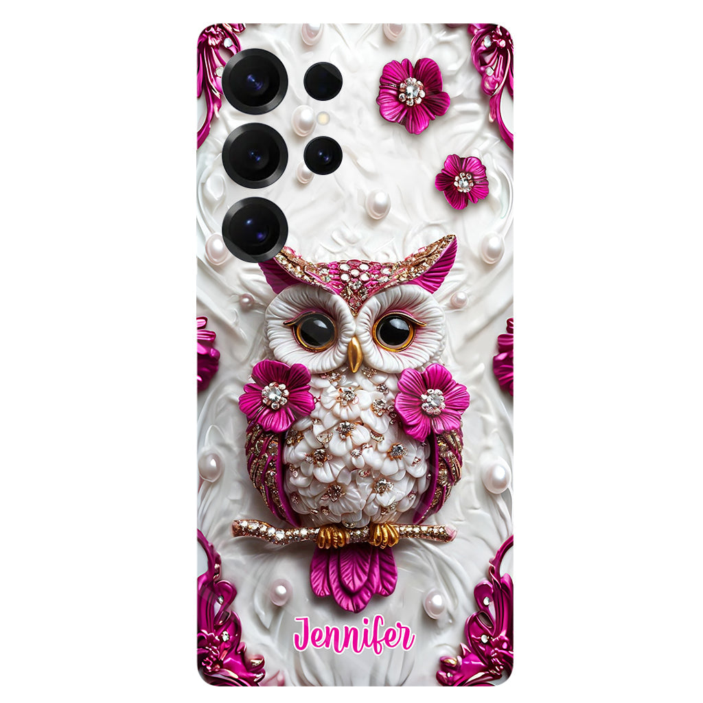 Beautiful Owl - Personalized Owl Full Print Phone Case
