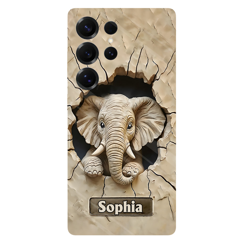 Love Elephant - Personalized Elephant Full Print Phone Case