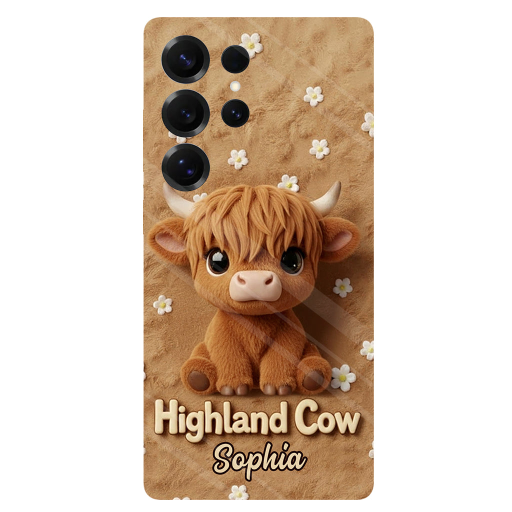 Just A Girl Who Loves Highland Cows - Personalized Highland Cow Full Print Phone Case