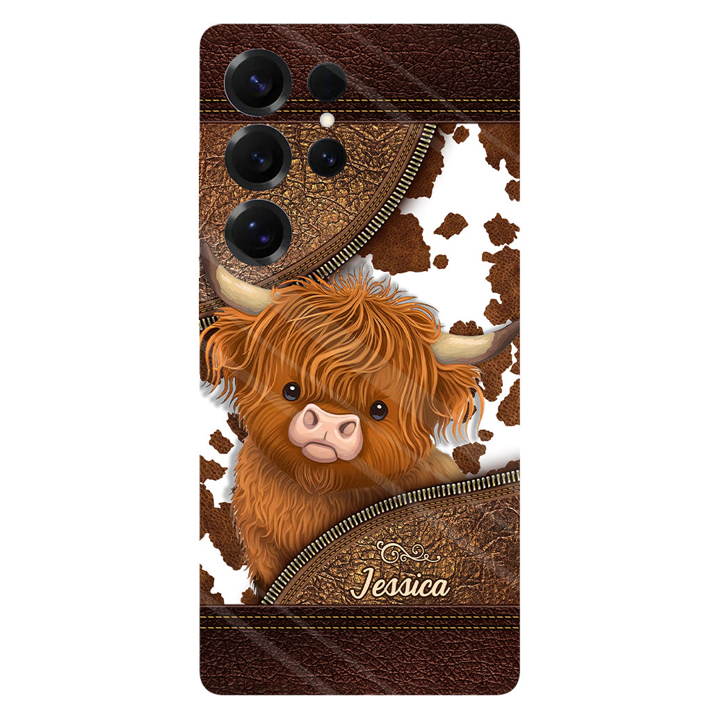 Just A Girl Who Loves Highland Cow - Personalized Full Print Phone Case